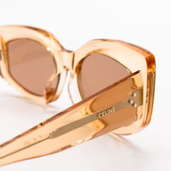 NEW CELINE CL40277F 42J WOMEN ORANGE BROWN SUNGLASSES CELINE - Picture 10 of 13